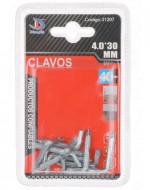 Clavos .Medidas: 4.0x30mm 40g : x 12 Set.