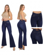 Jeans Flare de Dama Elasticado x 12 Unds.Tallas: 36 a la 46