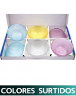 3 Set de Pocillo para Postre.Medida: 12 x 5 cm aprox (1 Set Trae 4 PCS )