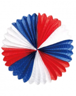 Colgante Abanico Fiestas Patrias x 12 Unds. Medida: 50 cm aprox.