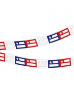 Guirnalda de Papel Fiestas Patrias x 12 Unds. Medidas: 2 Metros aprox.