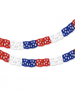 Guirnalda de Papel Fiestas Patrias x 12 Unds. Medidas: 2 Metros Aprox.
