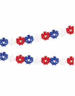 Guirnalda de Papel Fiestas Patrias x 12 Unds. Medidas: 2 Metros Aprox