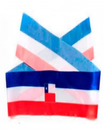 Diadema Bandera Chile x 24 Unds. Medida: 5.5*100 cm aprox