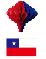 Adorno de Papel Fiestas Patrias x 12 Unds. Medida: 45 cm Aprox.