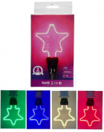 Ampolleta Led 5W - 350Lm Forma de Estrella x 4 Unds.