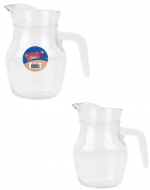 Jarrón de Vidrio Transparente x 6 Unds. Medida: 500 ml aprox