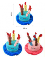 Gorro de Cumpleaños para Mascotas x 12 Unds. Medidas: 16 x 18 cm aprox.