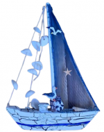 Adorno Barco con Diseño x 6 Unds. Medida: 20 x 27 cm aprox.
