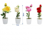 Adorno Macetero Florero Rosa  x 4 Unds.Medida: 30 x 7 cm aprox.