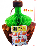 Adorno Colgante Garrafa con Frase para Armar x 4 Unds.