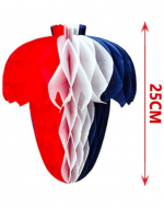 Adorno Colgante Fiestas Patrias Tricolor x 12 Unds. Medida:25 cm aprox.