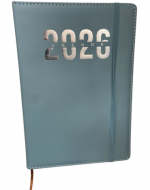 Agenda 2026 de Eco Cuero Tapa Dura Colores Surtidos x 6 Unds. Medida: 21.3 x 14.8 cm aprox.