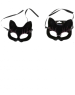 Antifaz Gato Negro  x 12 Unds.Medida: 16 x 16 cm aprox.