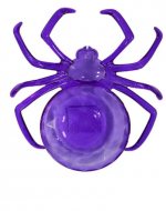 Platos de Araña Morado Halloween x 6 Unds. Medida: 23.5 x 22.5 cm aprox.