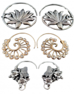 3 Set de Aros de Bohemios (1 Set Trae 12 Pares)
