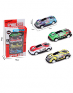 6 Set de Autos de Carrera Metálico.(1 Set Trae: 4 PCS) Medida: 2.5 x 3 x 7 cm aprox.