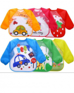 Babero para Niños con Manga Modelos Surtidos x 6 Unds.