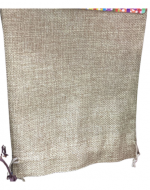 12 Set Bolsa de Lino Color Café Claro (1 Set Trae 2 PCS) Medida: 18 x 24 cm aprox.