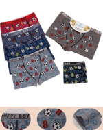 Bóxer de Niño Algodón Colores Surtidos x 12 Unds. Tallas: 20 (2 - 4)  22 (4 - 6)  24 (6 -8) 26 (8 - 12)