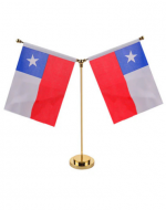 Bandera de Chile para Mesa x 4 Unds. Medida:14 x 21 cm aprox.