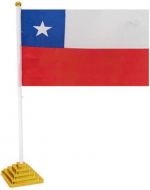 Bandera de Escritorio x 12 Unds. Medida: 21 x 33 m aprox.