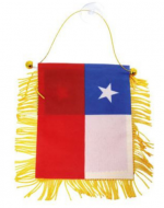Banderin de Chile con Chupón x 24 Unds.Medida : 11 x 14 cm aprox.