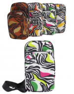 Bandolera Doble Cierre Cebra Multicolor x 12 Unds.