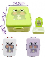 Bento para Lonchera con División + Cubierto x 6 Unds. Medida: 14.5 x 21 x 6.5 cm aprox.
