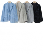 Blazer de Lino Mujer Colores Surtidos x 16 Unds.Tallas: S / M - M / L - L/ XL - XL / XXL
