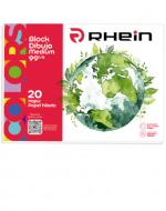 Block Dibujo Medium  99 1/ 8 RHEIN  20 Hojas x 4 Unds.