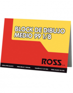 Block Dibujo Medium 99 1/ 8 20 Hojas Ross x 6 Unds.Medida: 33,7 x 27 cm aprox.