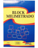 Block Papel Milimetrado Oficio 10 Hojas Halley x 12 Unds.