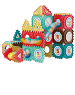 3 Set de Bloques Armables.(1 Set Trae: 68 PCS) Medida:27 x 7 .5 x 34 cm aprox.