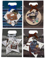 Bolsa de Regalo Modelos Surtidos x 48 Unds. Medida: 19 x 9 x 27 cm aprox.