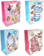 Bolsa de Regalo Baby Shower x 24 Unds. Medida: 18 x 23 cm aprox.