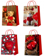Bolsa de Regalo Colores Surtidos x 12  Unds. Medida: 31 x 12 x 40 cm aprox.