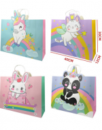 Bolsa de Regalo Animales Modelos Surtidos x 12 Unds. Medida: 40 x 30 x 12 cm aprox.