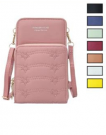 Bolso Porta Celular  Eco Cuero Colores Surtidos.  x 12 Unds.Medida: 11 x 7 x 18 cm aprox