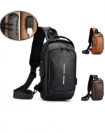 Bolso Eco Cuero Antirrobo con Puerto USB x 12 Unds.Medida: 14 x 10 x 24 cm aprox.