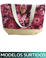 Bolso de Playa Botón con Broche  x 12  Unds.