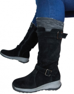 Botas de Gamuza con Chiporro para Mujer Color Único x 6 Pares. Talla: 36 al 41