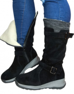 Botas de Gamuza con Chiporro para Mujer Color Único x 6 Pares. Talla: 36 al 41