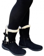 Botas de Gamuza para Mujer Color Único x 8 Pares. Talla: 36 al 40