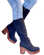 Botas para Mujer de Gamuza Color Único x 8 Pares Talla: 35 al 39
