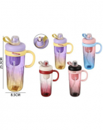 Botella Plástico de Agua Colores Surtidos x 6 Unds. Medida: 950 ml aprox.