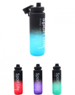 Botella de Agua Sport Colores Surtidos 1000 ML x 6 Unds.