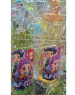 Botella de Agua Plástica Colores Surtidos x 6 Unds.
