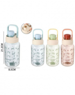 Botella de Agua 800 ML Colores Surtidos x 6 Unds.Medida: 21 x 8.5 cm aprox.