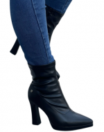 Botines Eco Cuero de Mujer Color Único x 8 Pares. Talla: 35 al 39